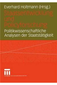 Staatsentwicklung und Policyforschung