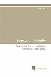 Sources of Authority