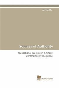 Sources of Authority