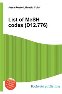 List of Mesh Codes (D12.776)