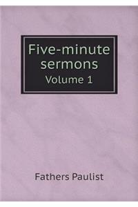 Five-Minute Sermons Volume 1