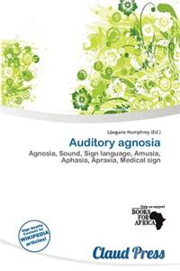 Auditory Agnosia