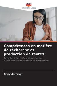 Compétences en matière de recherche et production de textes