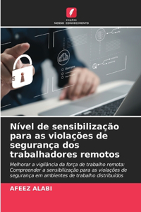 Nível de sensibilização para as violações de segurança dos trabalhadores remotos