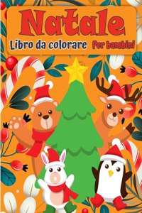 Libro da colorare di Natale Santa Claus per bambini