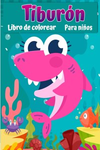Tiburon libro para colorear para ninos