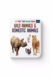 My First Tiny Board Book - Wild Animals & Domestic Animal Books For Kids