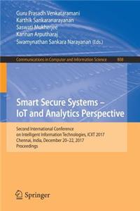 Smart Secure Systems - Iot and Analytics Perspective