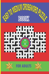 Easy To Medium Crossword Puzzle Book For Adults