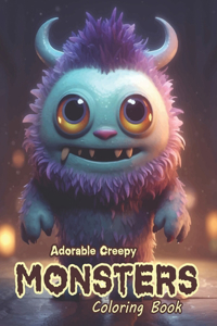 Adorable Creepy Monsters Coloring Book