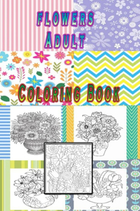 flowers Adult Coloring Book