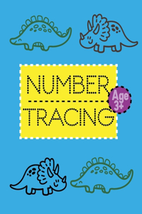 Number Tracing Book for Kids Age 3-5