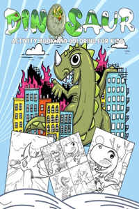 Dinosaur Activity Book And Coloring for Kids