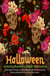 Halloween Coloring Book For Adult Relaxation