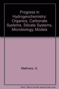 Progress In Hydrogeo Chemistry