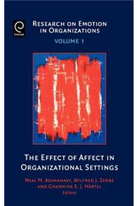 Effect of Affect in Organizational Settings