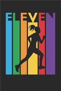 Running Notebook for 11 Year Old Boys and Girls - Colorful Running Journal - 11th Birthday Gift for Runner Diary