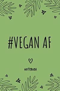 #vegan AF Notizbuch