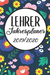 Lehrer Jahresplaner 2019 / 2020