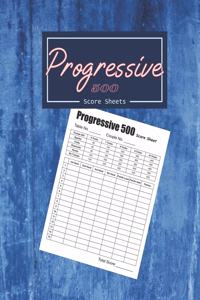 Progressive 500 Score Sheets