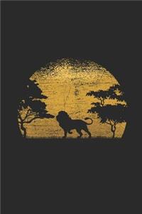 Sun Lion Silhouette