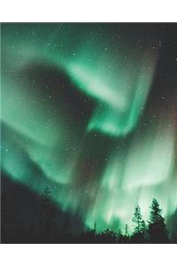 Northern Lights Aurora Borealis Southern Lights Aurora Australis Notebook Sketchbook