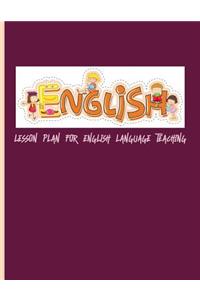 Lesson Plan For English Language Teaching