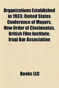 Organizations Established in 1933