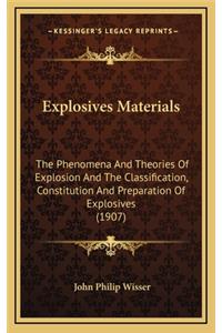 Explosives Materials