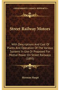 Street Railway Motors