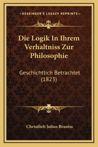 Die Logik In Ihrem Verhaltniss Zur Philosophie