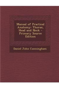 Manual of Practical Anatomy: Thorax, Head and Neck
