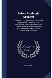 Select Academic Speaker