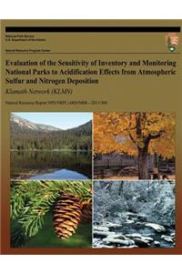 Evaluation of the Sensitivity of Inventory and Monitoring National Parks to Acidification Effects from Atmospheric Sulfur and Nitrogen Deposition