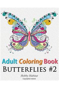Adult Coloring Book: Butterflies