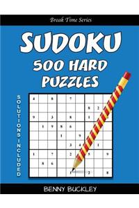 Sudoku 500 Hard Puzzles. Solutions Included