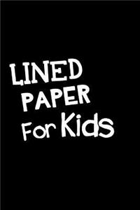 Lined Paper For Kids