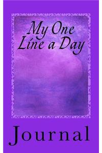 My One Line a Day Journal