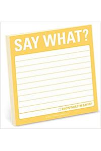 Knock Knock Say What? Sticky Note