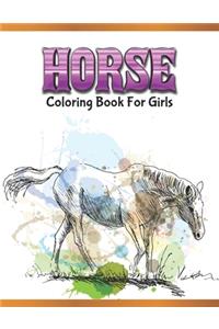 Horse Coloring Book For Girls