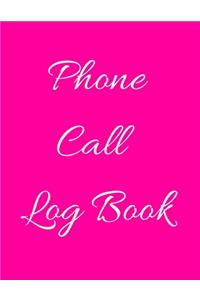 Phone Call Log Book
