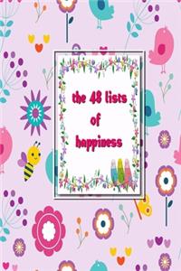 The 48 lists of happiness