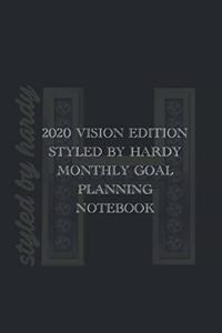 2020 Vision Monthly Goal Notebook