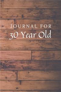 Journal For 30 Year Old