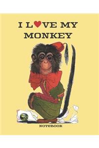 I Love My Monkey Notebook