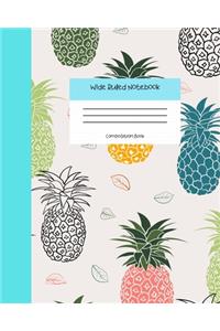 Wide Ruled Notebook Composition Book