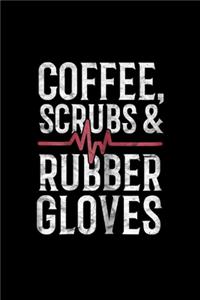 coffee scrubs and rubber gloves