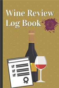 Professional Wine Review Log Book