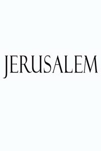 Jerusalem: Black and White Decorative Book to Stack Together on Coffee Tables, Bookshelves and Interior Design - Add Bookish Charm Decor to Your Home - Stack D
