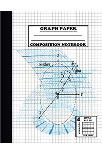 Graph Paper Composition Notebook. Quad Ruled-4 Squares Per Inch